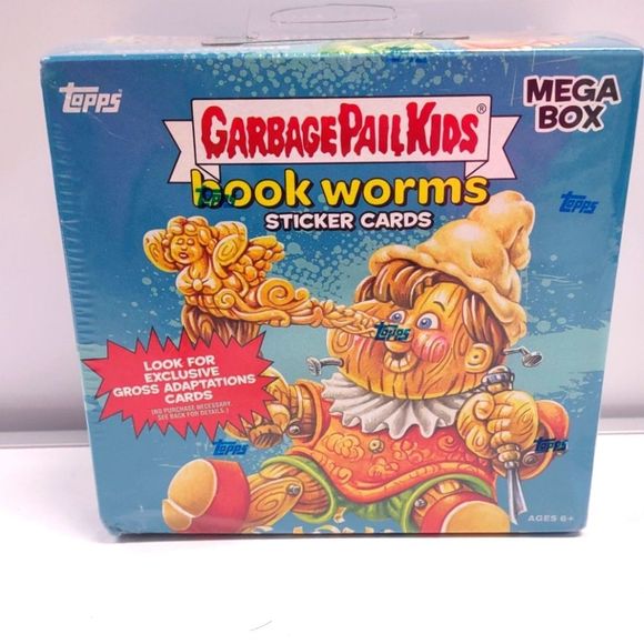 Garbage Pail Kids Other - Topps Garbage Pail Kids Book Worms Sticker Cards Mega Box Factory Sealed
